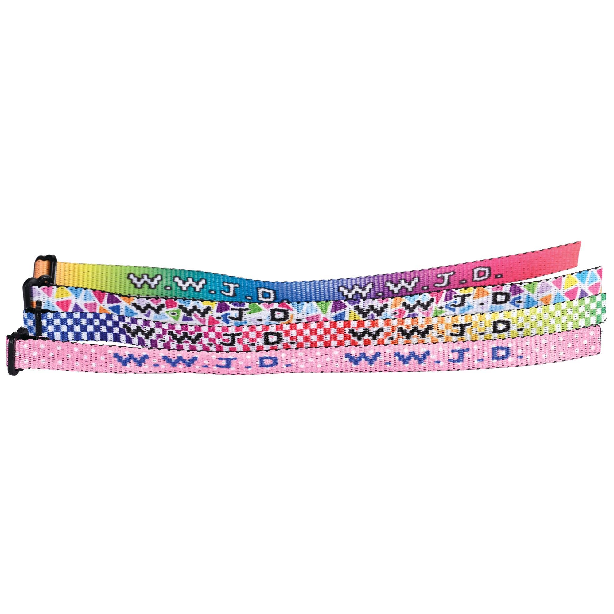 Woven Bracelet Assortment Tub WWJD